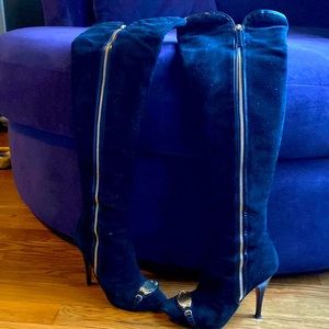 Last chance! Giuseppe zanotti Gold Plates Suede Boots